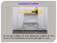 Aluminium Scaffolding Tower