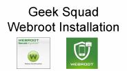 Geek Squad Webroot Installation