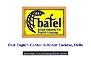 English Training in Kohat Enclave, Delhi