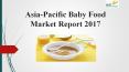 Asia pacific baby food market report 2017 PowerPoint PPT Presentation