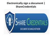 E-Sign your documents | ShareCredentials