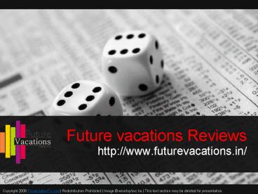 Wanted- Admin executive in Future vacations/ Reviews