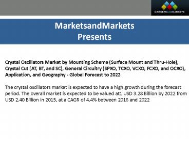Crystal Oscillators Market by General Circuitry (SPXO, TCXO, VCXO, FCXO, and OCXO), Application, and Geography