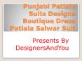 Latest Punjabi Patiala Suits Designs | Shahi Boutique Dress Patiala Salwar Suit Neck Designs For Girls