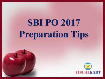 SBI PO 2017 Preparation Tips