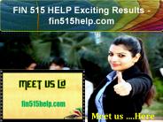 FIN 515 HELP Exciting Results / fin515help.com