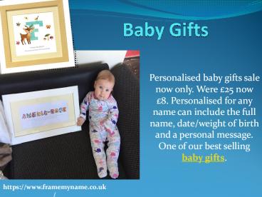 Baby Name Gifts