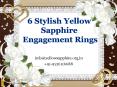 6 Stylish Yellow Sapphire Engagement Rings PowerPoint PPT Presentation