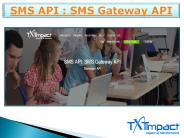 Text Message API | SMS Gateway Services | SMS Gateway API