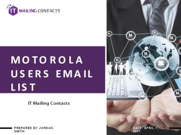 Motorola Users Email List