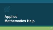 Applied Mathematics Assignment Help (1)