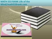 MATH 533 RANK Life of the Mind/math533rank.com
