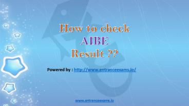 All India Bar Examination Results