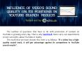 Influence of video’s sound quality on its positions in YouTube search results - SeeZisLab PowerPoint PPT Presentation