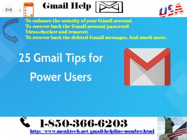 What is Gmail Help 1-850-366-6203?