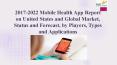 2017-2022 Mobile Health App Report on United States and Global Market, Status and Forecast, by Players, Types and Applications PowerPoint PPT Presentation