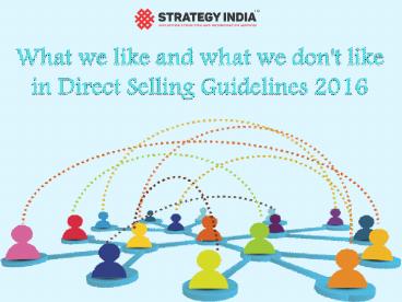 Good and Bad about Direct Selling Guidelines