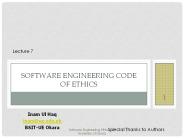 Software Engineering Ethics