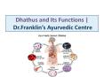 Dhathus and Its Functions PowerPoint PPT Presentation