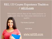 REL 133 Course Experience Tradition / rel133.com