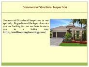 Commercial Structural Inspection Fort Lauderdale