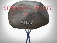 STEEL IS LIGHTER BUT POWERFUL,VERY POWERFUL