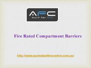 Fire Rated Compartment Barriers