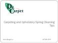 Carpeting and Upholstery Spring Cleaning Tips .pptx PowerPoint PPT Presentation