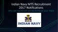 Indian Navy MTS Recruitment Notifications 2017 PowerPoint PPT Presentation
