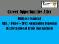 Post-Graduation in International Trade Management: Scope, jobs and Career opportunities PowerPoint PPT Presentation