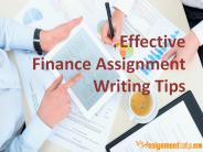 Effective Finance Assignment Writing Tips