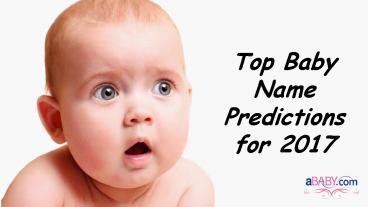 Top 5 Baby Names