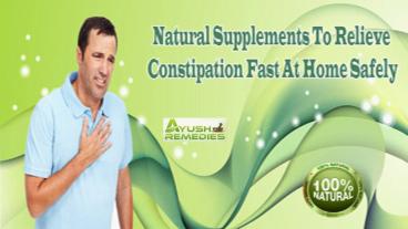 Natural Supplements To Relieve Constipation Fast At Home Safely