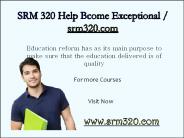 SRM 320 Help Bcome Exceptional / srm320.com