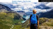 Tips For Solo Traveling
