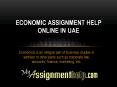 Economic Assignment Help UAE PowerPoint PPT Presentation