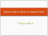 Write An Essay Online