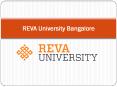 Direct Admissions in REVA UNIVERSITY Bangalore PowerPoint PPT Presentation