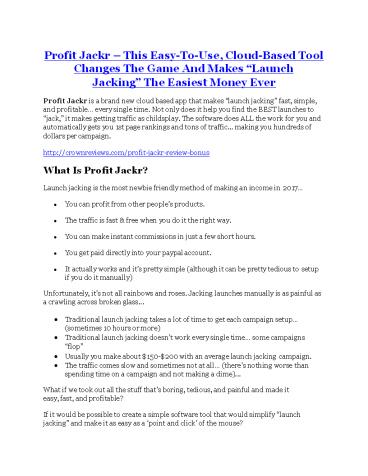 Profit Jackr review- Profit Jackr (MEGA) $21,400 bonus