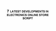 7 LATEST DEVELOPMENTS IN ELECTRONIC ONLINE STORE SCRIPT