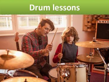 Drum lessons (1)