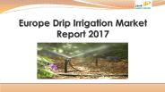 Europe Drip Irrigation Market Report 2017