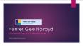 Hunter Gee Holroyd PowerPoint PPT Presentation