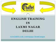 English Training in Laxmi Nagar Delhi