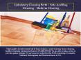Vacate cleaning and upholstery cleaning PowerPoint PPT Presentation