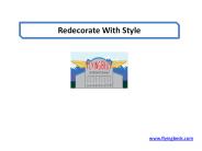 Redecorate With Style