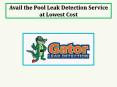 Avail the Pool Leak Detection Service at Lowest Cost PowerPoint PPT Presentation