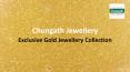 Exclusive gold jewellery collection | Chungath jewellery