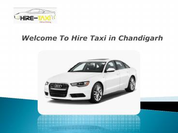 Hire Taxi in Chandigarh