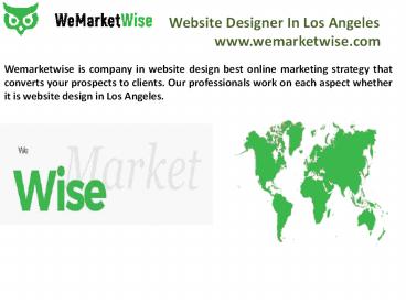 Website Designer In Los Angeles